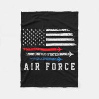 Red White Blue Air Force Flyover Proud American In