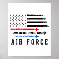 Red White Blue Air Force Flyover Proud American In