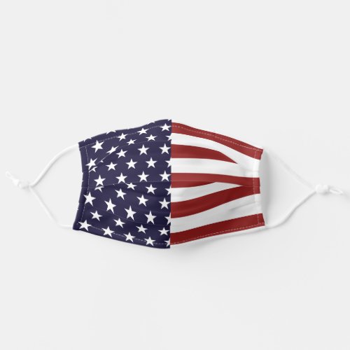 Red White Blue American Flag Inspired Safety Adult Cloth Face Mask