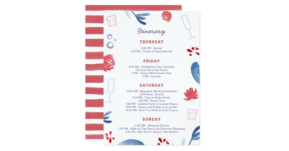 red white and blue bachelorette party