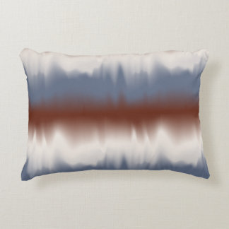 Red, White, & Blue Blended Modern Design Accent Pillow