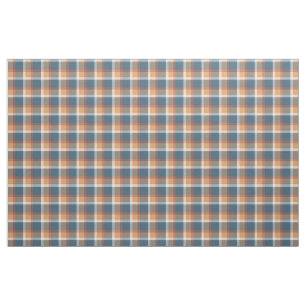 Red White Blue Brown Retro Tartan Plaid Pattern Fabric