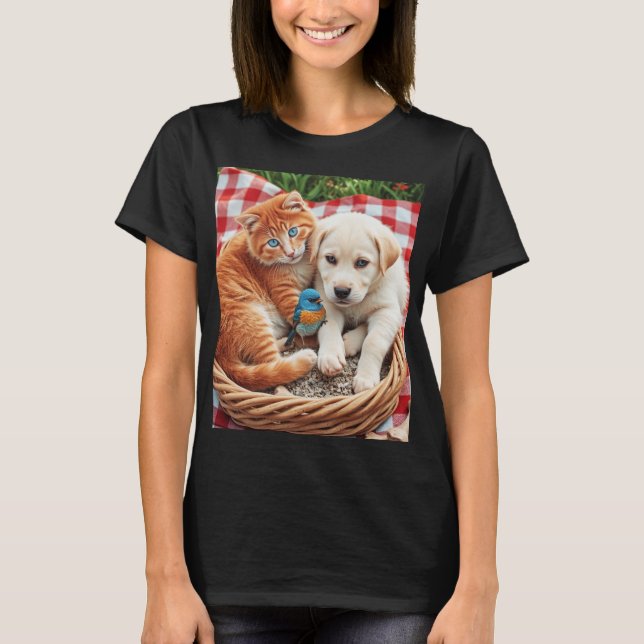 Red, White, Blue Buddies T-Shirt (Front)