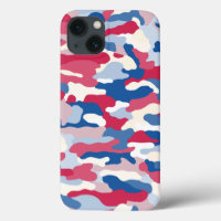 Red White & Blue Camouflage