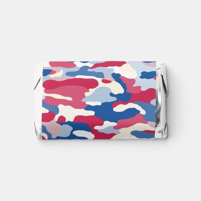 Red White & Blue Camouflage Hershey's Miniatures (Front)