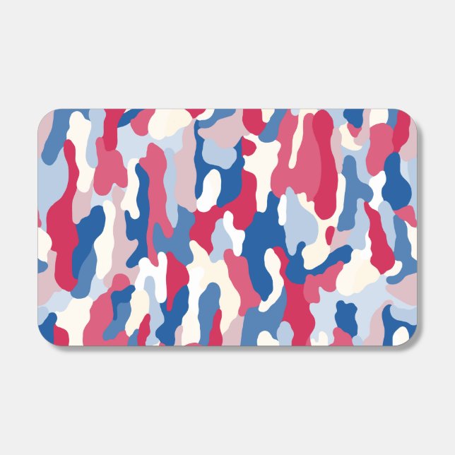 Red White & Blue Camouflage Matchboxes (Front)