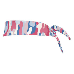 Red White & Blue Camouflage Tie Headband