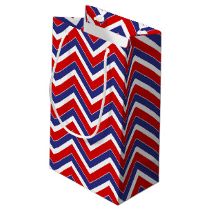 Red,White,Blue Chevron 1-GIFT BAG s