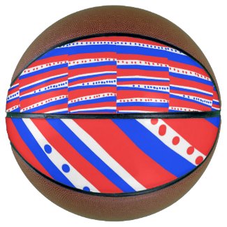 Red White Blue Circles Stripes