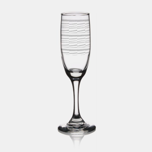 Red White Blue Circles Stripes  Champagne Flute (Glassware)