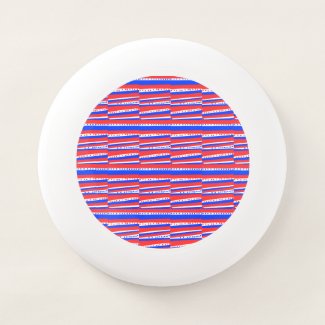 Red White Blue Circles Stripes