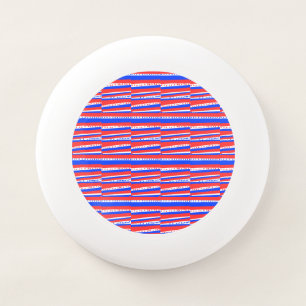 Red White Blue Circles Stripes Wham-O Frisbee