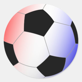 Red, White, & Blue Classic Round Sticker