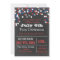Red White Blue Confetti July 4th party Invitation
