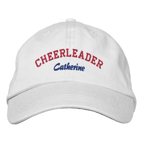 Red White  Blue Custom Cheerleaders Hat