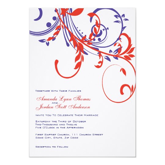 Red White Blue Invitations 10