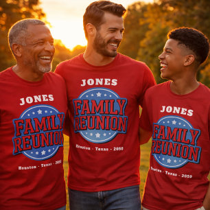 Red, White, Blue Family Reunion  T-Shirt