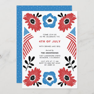 Independence Day Invitations & Invitation Templates | Zazzle