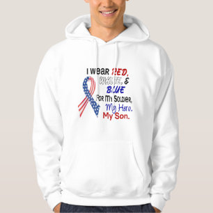Red White Blue For My Son Hoodie