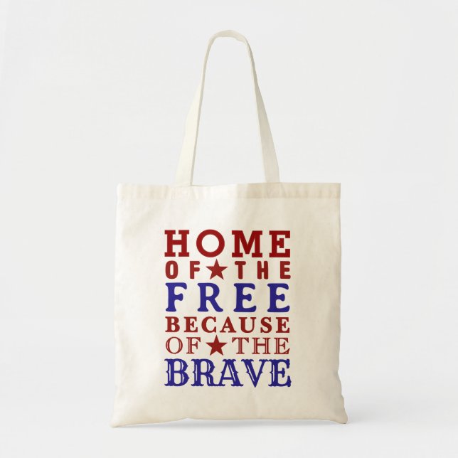 Red White Blue Fourth Of July Tote Bag (Front)