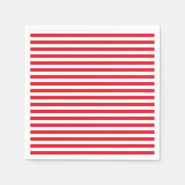 Red White & Blue Fun Patriotic Celebration Napkins (Front)