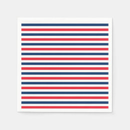 Red White & Blue Fun Patriotic Freedom Celebration Napkins