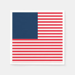 Red White & Blue Fun Patriotic Freedom Celebration Napkins