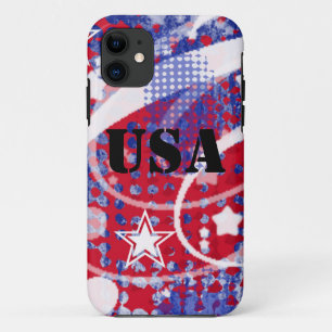 Red, White & Blue Glory Personalized iPhone 11 Case