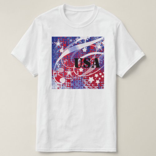 Red White  Blue Glory Personalized T_Shirt