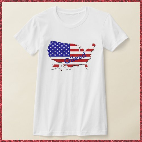 Red White  Blue Handmaiden USA T_Shirt