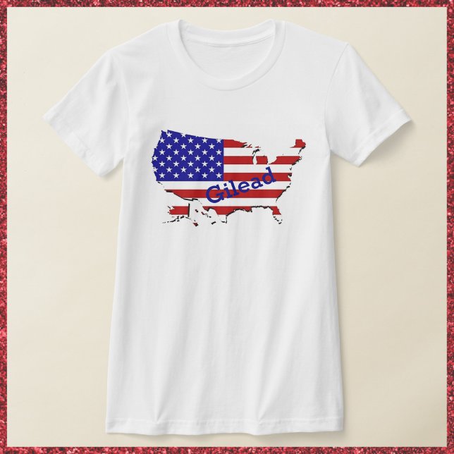 Red White & Blue Handmaiden USA T-Shirt (Creator Uploaded)