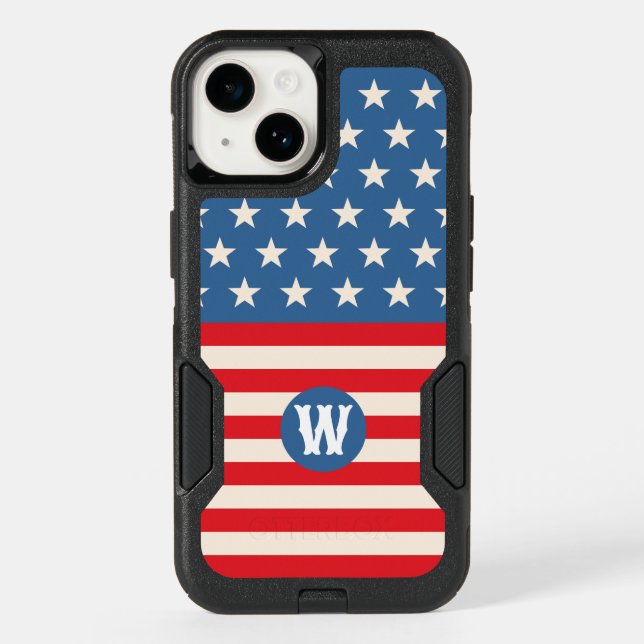 Red White Blue iPhone 14 Case (Back)