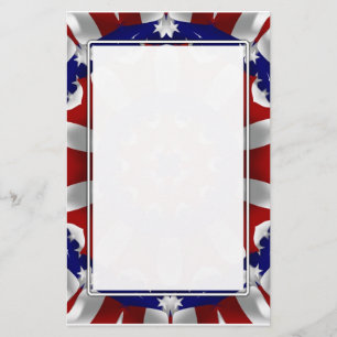 Red, White & Blue Kali Stationery