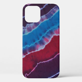 Red White & Blue Layers Tie Dye iPhone 12 Case