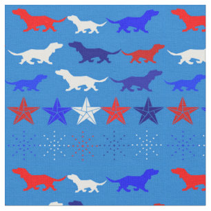 Red, White, & Blue Linens & Cotton Designer Fabric