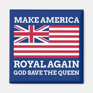 Red White Blue Make America Royal Again Magnet