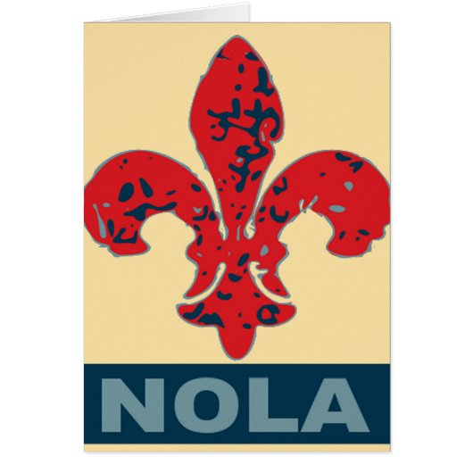 Red White Blue NOLa Fleur De Lis (Front)
