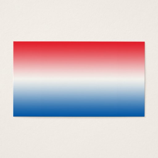 Customizable Red White &amp; Blue Ombre Business Cards