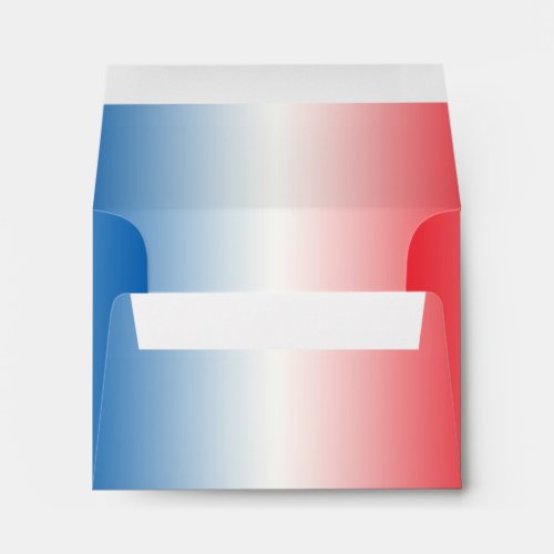 Red White  Blue Ombre A2 Envelope