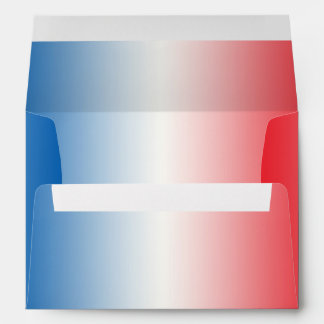 Red White & Blue Ombre A7 Envelope