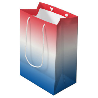 Red White & Blue Ombre Medium Gift Bag