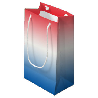 Red White & Blue Ombre Small Gift Bag