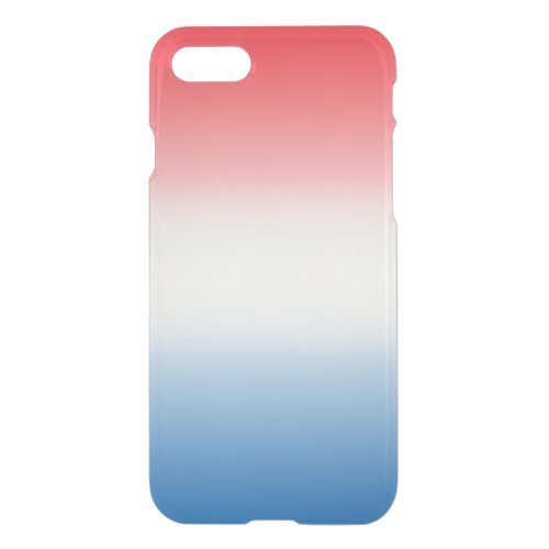 Red White  Blue Ombre iPhone SE87 Case