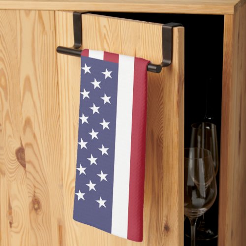 Red White  Blue Patriotic American Flag Kitchen Towel