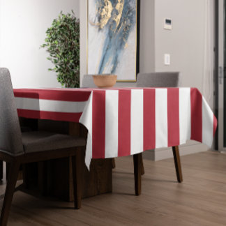 Red White & Blue Patriotic American Flag Tablecloth