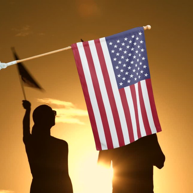 Red White & Blue Patriotic American House Flag (Red White & Blue Patriotic American House Flag)