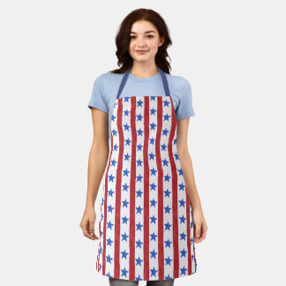 Red White & Blue Patriotic Apron