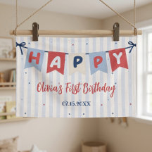 Red White & Blue Patriotic Birthday