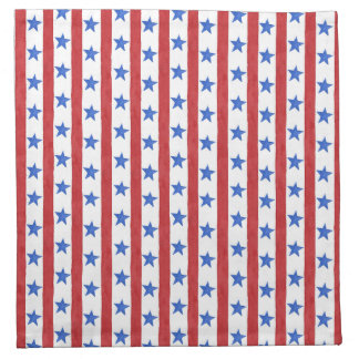 Red White & Blue Patriotic Cloth Napkin