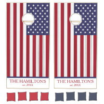 Red, White & Blue Patriotic Cornhole Set